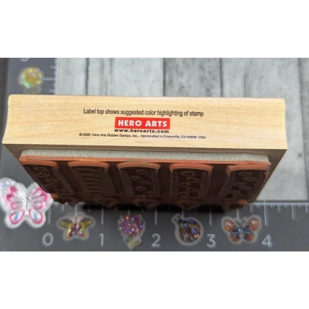 Hero Arts Big Candles H1870 2000 Rubber Stamp Wood #B79
